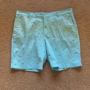 Izod Men’s Harborside Sailboat print Shorts Classic Fit size 42” Light Blue NWT